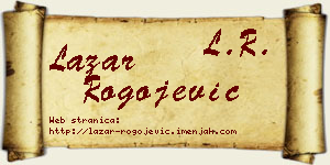 Lazar Rogojević vizit kartica